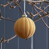 Temple &amp; Webster Set of 6 Ribbed Glass Baubles