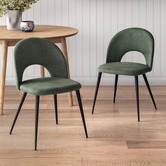 Temple &amp; Webster Sophia Chenille Dining Chairs