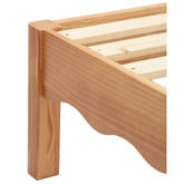 Temple &amp; Webster Evelyn Wavy Pine Wood Bed Base