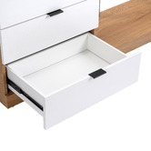 Temple &amp; Webster Tessa Wardrobe &amp; Drawers with Mirror