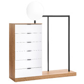 Temple &amp; Webster Tessa Wardrobe &amp; Drawers with Mirror