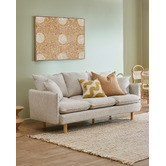Temple &amp; Webster Noah 3 Seater Slipcover Chenille Sofa