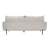 Temple &amp; Webster Natural Georgie 3 Seater Upholstered Sofa