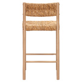 Temple &amp; Webster 65cm Nadia Hand-Woven Rush Barstool