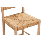 Temple &amp; Webster 65cm Nadia Ash Wood &amp; Hand-Woven Rush Bar Stool