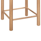 Temple &amp; Webster 65cm Nadia Ash Wood &amp; Hand-Woven Rush Backless Bar Stool
