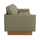 Temple &amp; Webster Hunter 3 Seater Leather Sofa