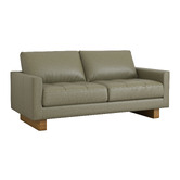 Temple &amp; Webster Hunter 3 Seater Leather Sofa