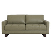 Temple &amp; Webster Hunter 3 Seater Leather Sofa