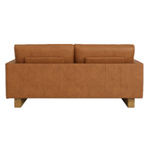 Temple &amp; Webster Hunter 3 Seater Leather Sofa