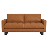 Temple &amp; Webster Hunter 3 Seater Leather Sofa