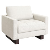 Temple &amp; Webster Hunter Boucle Armchair