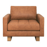 Temple &amp; Webster Hunter Leather Armchair