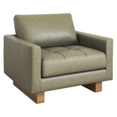 Temple &amp; Webster Hunter Leather Armchair