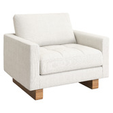 Temple &amp; Webster Hunter Boucle Armchair