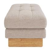 Temple &amp; Webster Hunter Upholstered Ottoman