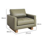 Temple &amp; Webster Hunter Leather Armchair