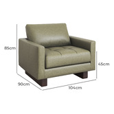 Temple &amp; Webster Hunter Leather Armchair