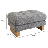 Temple &amp; Webster Hunter Upholstered Ottoman