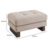 Temple &amp; Webster Hunter Upholstered Ottoman