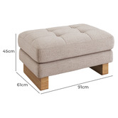Temple &amp; Webster Hunter Upholstered Ottoman