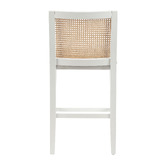 Temple &amp; Webster 64cm Dennett Rattan and Solid Beech Wood Bar Stool
