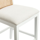 Temple &amp; Webster 64cm Dennett Rattan and Solid Beech Wood Bar Stool