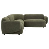 Temple &amp; Webster 4 Seater Forest Green Moab Sofa Set with Right Chaise