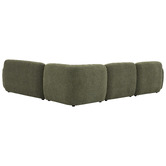 Temple &amp; Webster 4 Seater Forest Green Moab Sofa Set with Right Chaise
