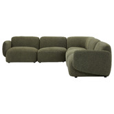 Temple &amp; Webster 5 Seater Forest Green Moab Terminal Sofa Set