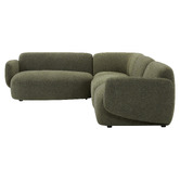 Temple &amp; Webster 4 Seater Forest Green Moab Sofa Set with Left Chaise