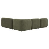 Temple &amp; Webster 4 Seater Forest Green Moab Sofa Set with Left Chaise