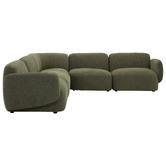 Temple &amp; Webster 5 Seater Forest Green Moab Terminal Sofa Set