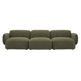 Temple &amp; Webster 4 Seater Forest Green Moab Modular Sofa Set
