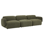 Temple &amp; Webster 4 Seater Forest Green Moab Modular Sofa Set