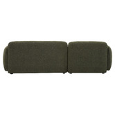 Temple &amp; Webster 3 Seater Forest Green Moab Left Chaise Sofa Set