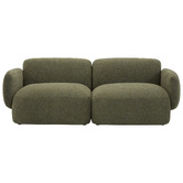 Temple &amp; Webster 3 Seater Forest Green Moab Modular Sofa Set