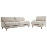Temple &amp; Webster Dorset 3 Seater Sofa &amp;  Armchair Set