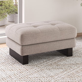 Temple &amp; Webster Hunter Upholstered Ottoman
