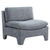 Temple &amp; Webster Charcoal Claude Upholstered Accent Chair