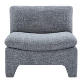 Temple &amp; Webster Charcoal Claude Upholstered Accent Chair