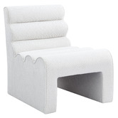 Temple &amp; Webster Natural Pablo Chenille Accent Chair