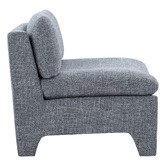 Temple &amp; Webster Charcoal Claude Upholstered Accent Chair