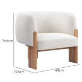 Temple &amp; Webster Benji Upholstered Armchair