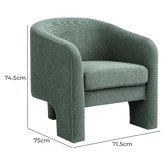 Temple &amp; Webster Trilby Chenille Armchair