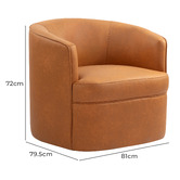 Temple &amp; Webster Robbie Swivel Armchair