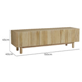 Temple &amp; Webster Anika Mango Wood Entertainment Unit