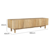 Temple &amp; Webster Anika Mango Wood Entertainment Unit