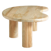 Temple &amp; Webster Rowan Curved Mango Wood Coffee Table