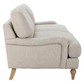 Temple &amp; Webster Natural Dorset 3 Seater Sofa